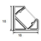 JSAS-Basic LP 02-05 Corner Alluminium Profile For Strips