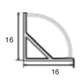 JSAS-Basic LP 02-02 Corner Aluminium Profile For Strips