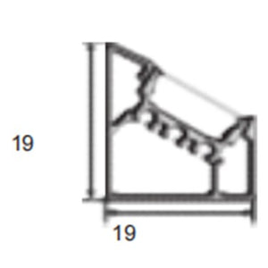 JSAS-Corner 300/600 Corner Alluminium Profile For Strips