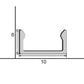 JSAS-Eco-10x06 Sm Surface Alluminium Profile For Strips