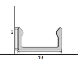 JSAS-Eco-10x06 Sm Surface Alluminium Profile For Strips