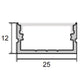 JSAS- Eco 2512 Surface Alluminium Profile For Strips