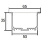 JSAS-Eco 5035 Trim Recessed Alluminium Profile For Strips