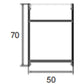 JSAS-Eco 5070 Flat Pedant Alluminium Profile For Strips