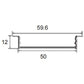 JSAS-Eco-50x12 Trim Recessed Alluminium Profile For Strips