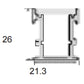 JSAS-Floor Indoor Big In-Floor Light Alluminium Profile For Strips