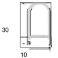 JSAS-Hanger Rod Hanger Hod Alluminium Profile For Strips