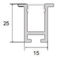 JSAS-Linea 1525 Trim Recessed Alluminium Profile For Strips