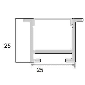 JSAS-Linea 2525 Trim Recessed Alluminium Profile For Strips