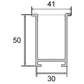 JSAS-Linea 3050 Trim Recessed Alluminium Profile For Strips