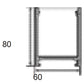 JSAS-Linea 6080 Surface Alluminium Profile For Strips