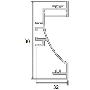 JSAS-LP 07-01 Foot Light Foot Light Alluminium Profile For Strips