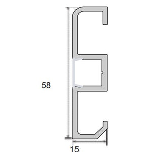 JSAS-LP 07-03 Skirting Small Skirting Alluminium Profile For Strips