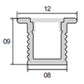 JSAS-Mirco Rm0809 Trim Recessed Alluminium Profile For Strips