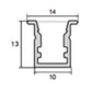 JSAS-Mirco Rm1013 Trim Recessed Alluminium Profile For Strips