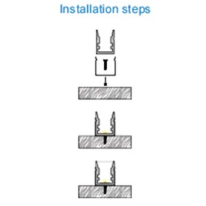 JSAS-Mirco Sm1013 Surface Alluminium Profile For Strips