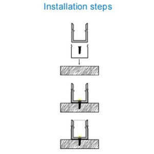 JSAS-Mirco Sm1214 Surface Alluminium Profile For Strips