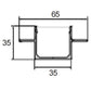 JSAS-Pop Wings 3535 Recessed Trimless Alluminium Profile For Strips