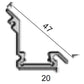 JSAS-Shelf Light Recessed(Degree) Shelf Light Alluminium Profile For Strips