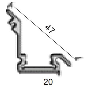 JSAS-Shelf Light Recessed(Degree) Shelf Light Alluminium Profile For Strips