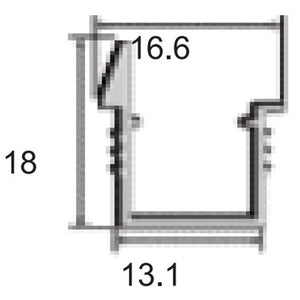 JSAS-Shelf Recessed Profile With Extended Arm Shelf Light Alluminium Profile For Strips