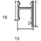 JSAS-Shelf Surface Profile With Extended Arm Shelf Light Alluminium Profile For Strips