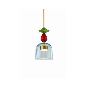 Eliante Bell 200 x 200 x 670 mm Glass Pendant Light – Gold