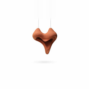 Eliante Artistic Pendant Light – Terracotta, Handmade Polystyrene