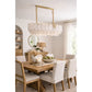 Eliante Tiered Rectangular Chandelier – Gold, Metal