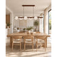 Eliante Linear Ceramic Chandelier – Walnut, Metal