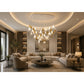 Eliante Cluster Ceramic Chandelier – White, Gold, Ceramic, Metal