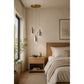 Eliante 3 Lights Cluster Pendant Light – Gold, Metal