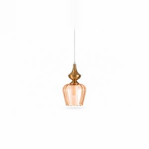 Eliante Bell 1 Light Glass Pendant Light – Gold, Metal