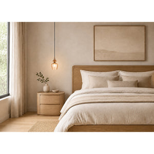 Eliante Bell 1 Light Glass Pendant Light – Gold, Metal