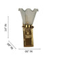 Latón negro gold brass Wall Light - JSL-5160-1W - Included Bulbs