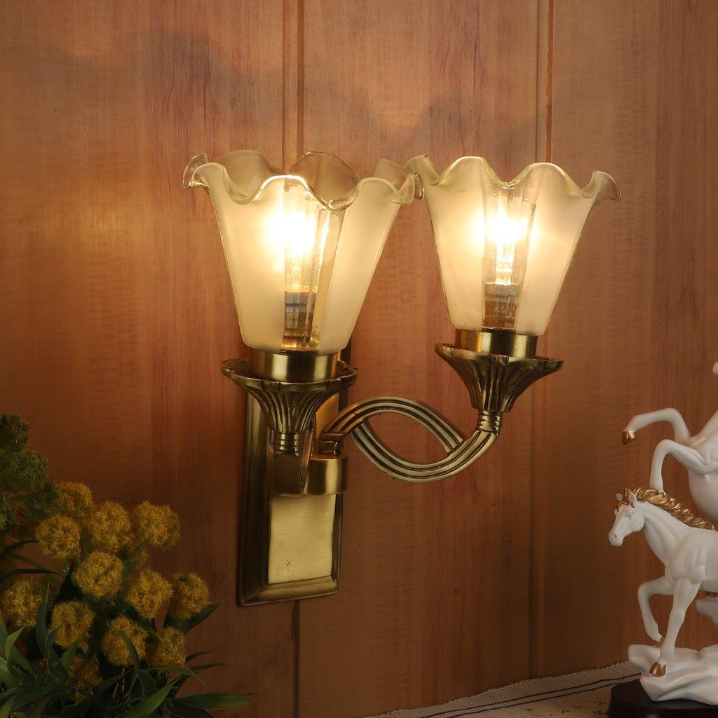 Latón gold brass Wall Light - JSL-5160-2W - Included Bulbs