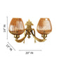 Latón negro gold brass Wall Light - JSL-5173-2W - Included Bulbs