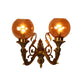 Latón negro gold brass Wall Light - JSL-5174-2W - Included Bulbs