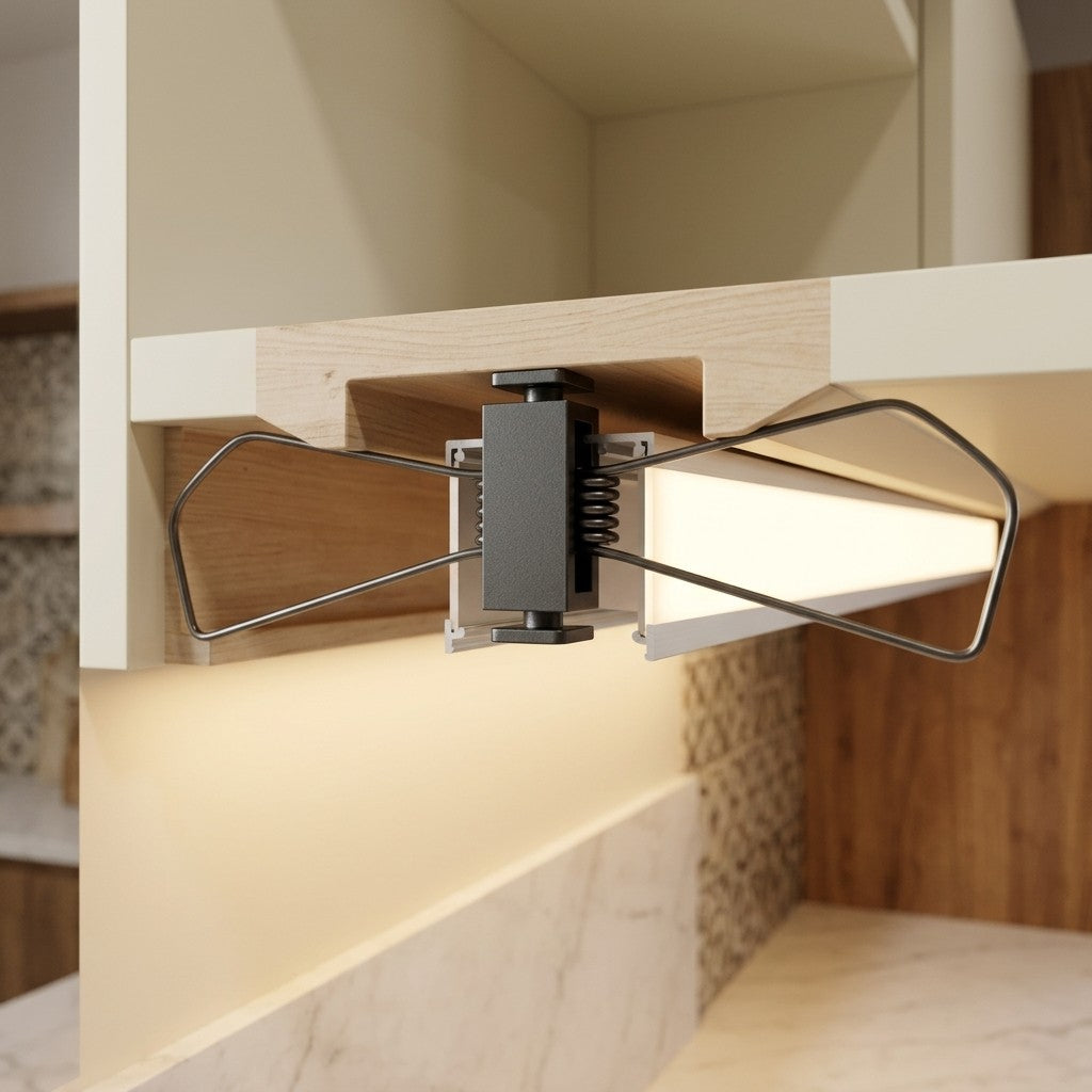Aluminium Linear Profiles And Matching Accessories - Concealed Clamp For Super Wide Alprofile