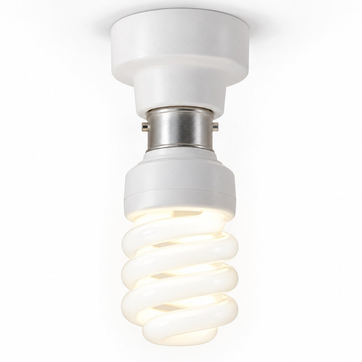 CFL Retrofit And Non-Retrofit Lamps - 12W Spiral B22 Lamp / White / 12W