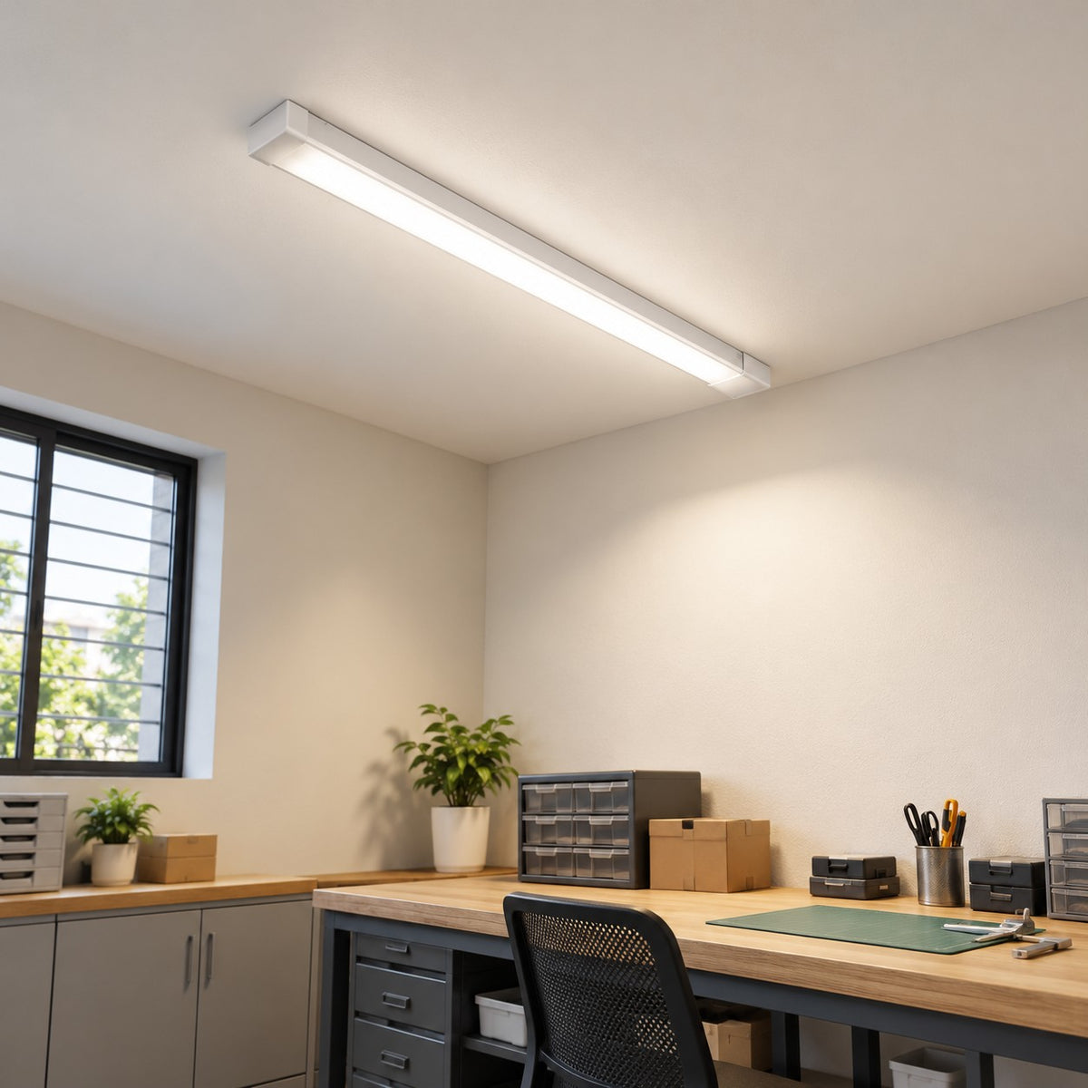 Fluorescent Surface And Suspended Tube Fixtures - 1x8W Til Light, Til Light 1x13W