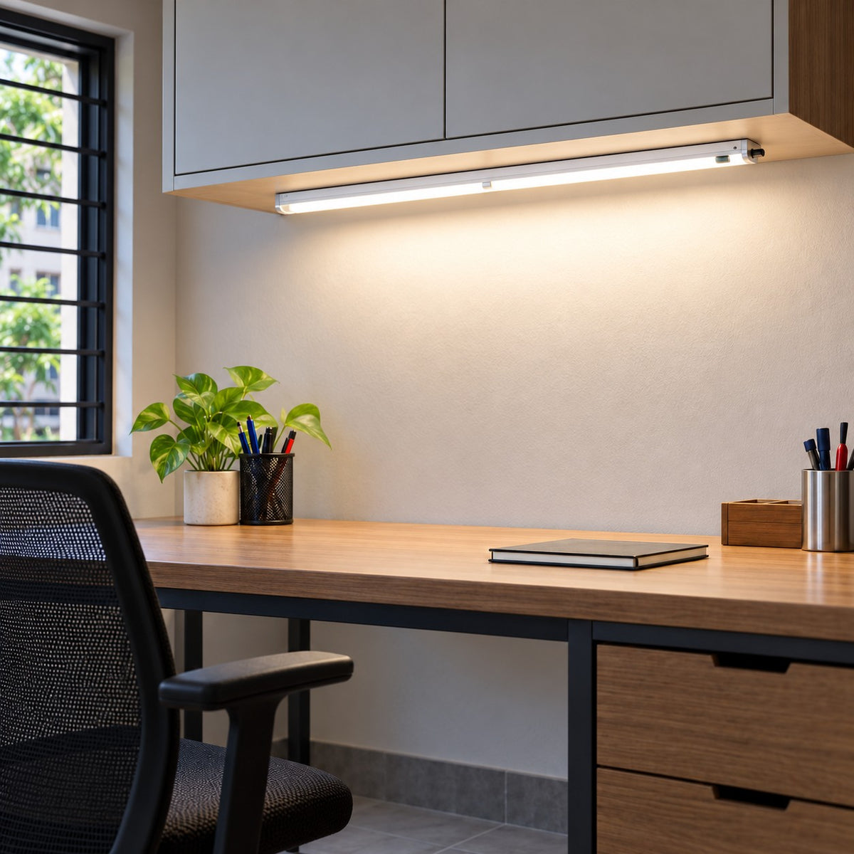 Fluorescent Surface And Suspended Tube Fixtures - T5 Vegalite 14W SS Finish