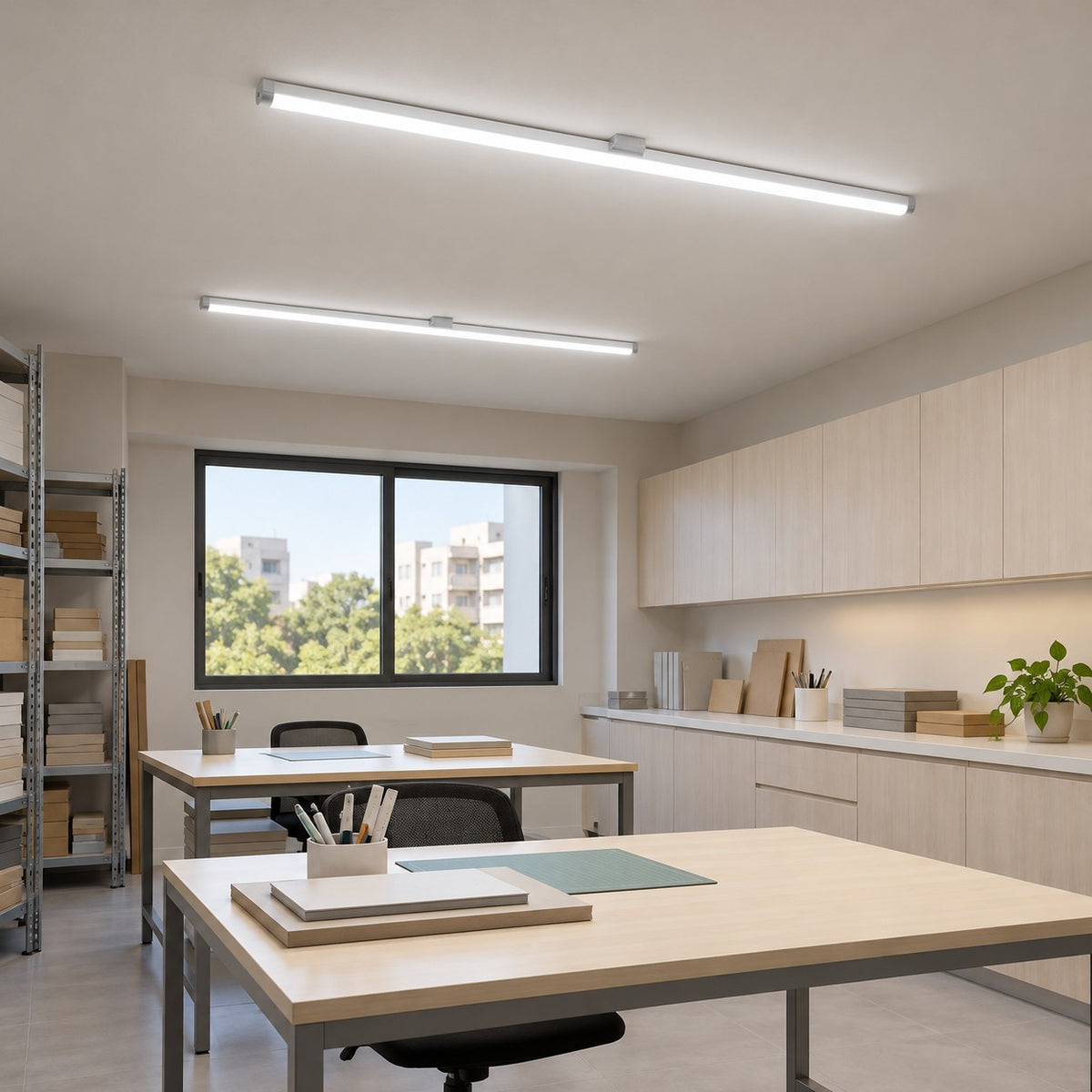 Fluorescent Surface And Suspended Tube Fixtures - 14W T5 Nordic Fixture