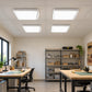 Fluorescent Surface And Suspended Tube Fixtures - 4x36W Flat Light