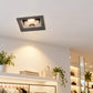 Halogen And CFL Downlight Frames And Fixtures - Mr16 Halogen Framline Square
