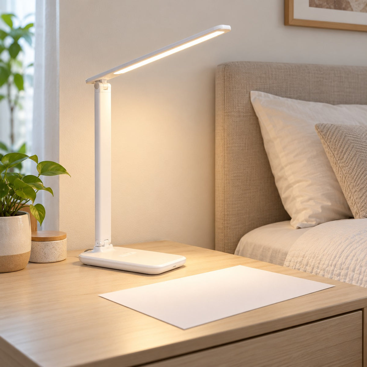 LED Table And Floor Lamps - 8W Rechargeable Table Lamp W/Stand