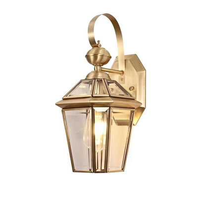 JSPHILO 3-238-1x E27 Impressions Brass wall light