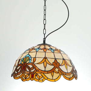 JSPHILO 4-285-1xE27 Engrace Tiffany Glass Hangings