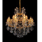 JSPHILO 6-275-10+5xE14 Shine Candle Arm Chandeliers