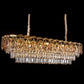 JSPHILO 7-090-12xE14 Shine Rectangular Chandeliers